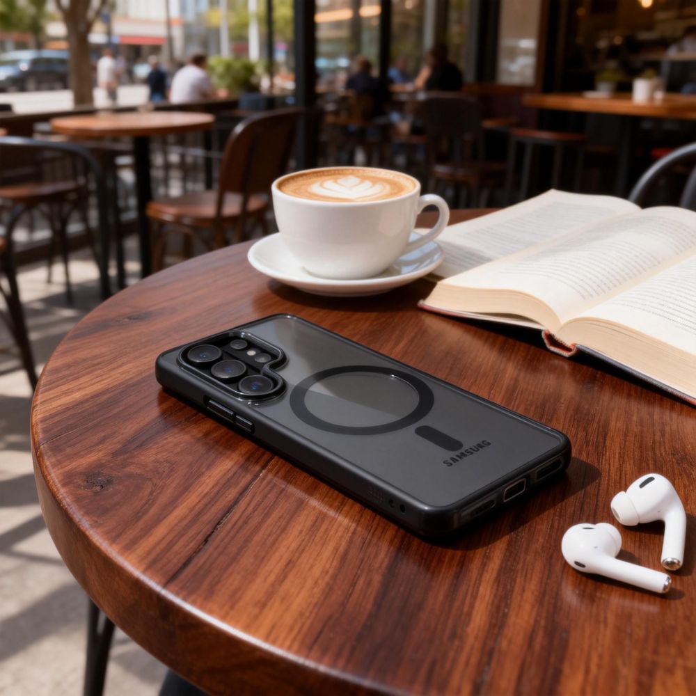 Tech-Protect Magmat MagSafe Case for Samsung Galaxy S26 Ultra - Transparent Black_5