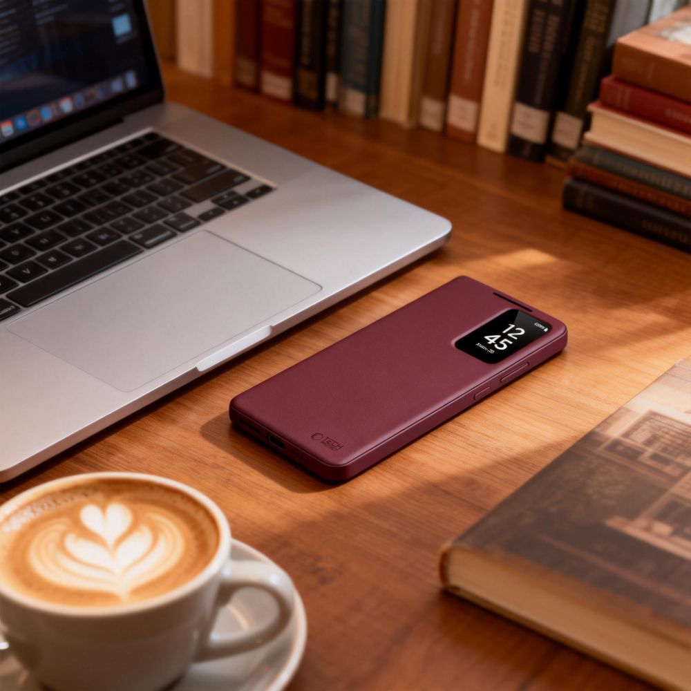 Tech-Protect Smart Wallet Case for Samsung Galaxy S26 Ultra - Burgundy_3