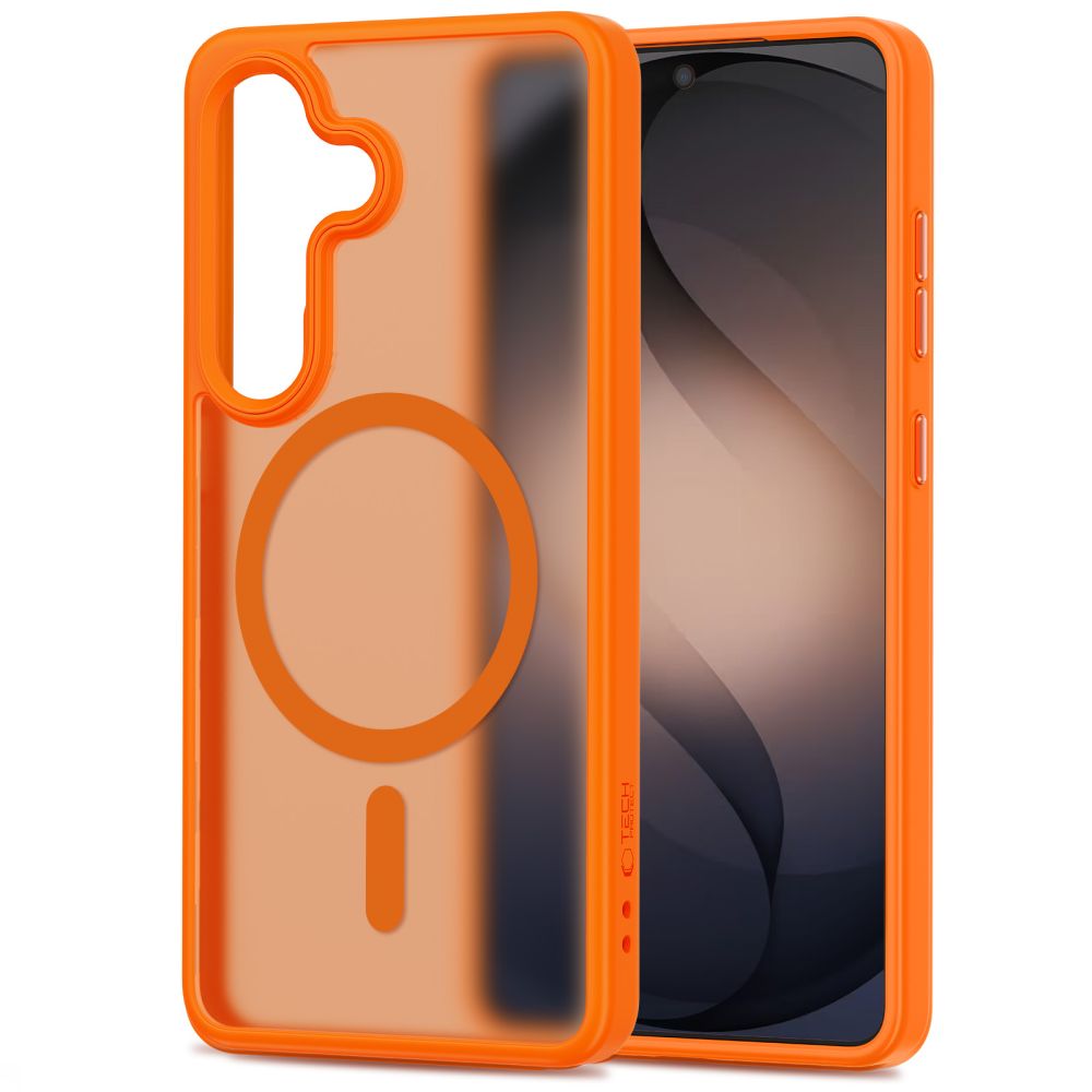 Tech-Protect Magmat MagSafe Case for Samsung Galaxy S26 - Orange Matte_1