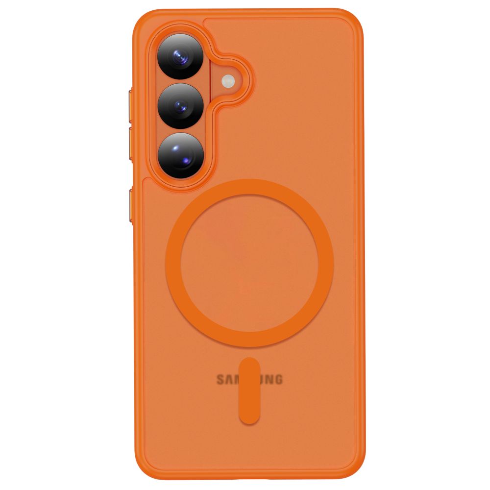 Tech-Protect Magmat MagSafe Case for Samsung Galaxy S26 - Orange Matte_2