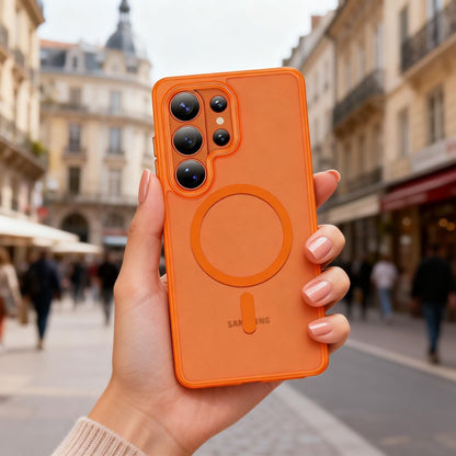 Tech-Protect Magmat MagSafe Case for Samsung Galaxy S26 Ultra - Orange Matte_7