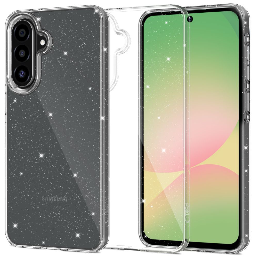 Tech-Protect FlexAir Case for Samsung Galaxy A36 / A37 5G - Clear Glitter_0