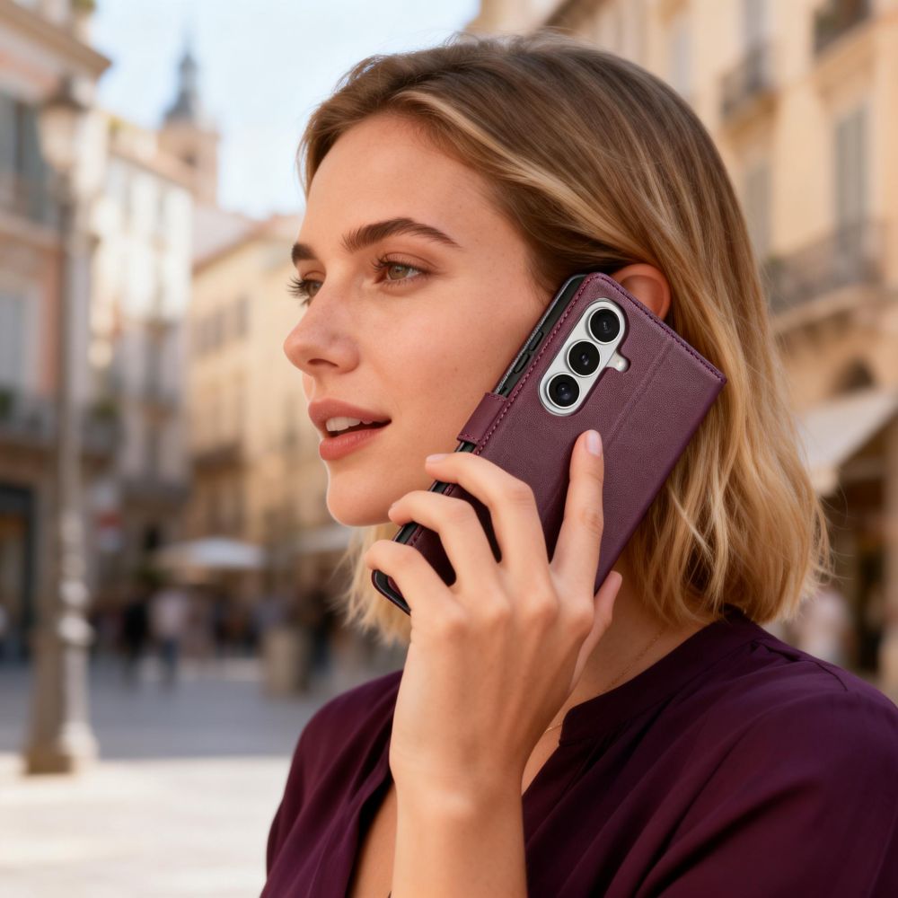 Tech-Protect Wallet Case for Samsung Galaxy A36 / A56 / A37 5G - Burgundy_5