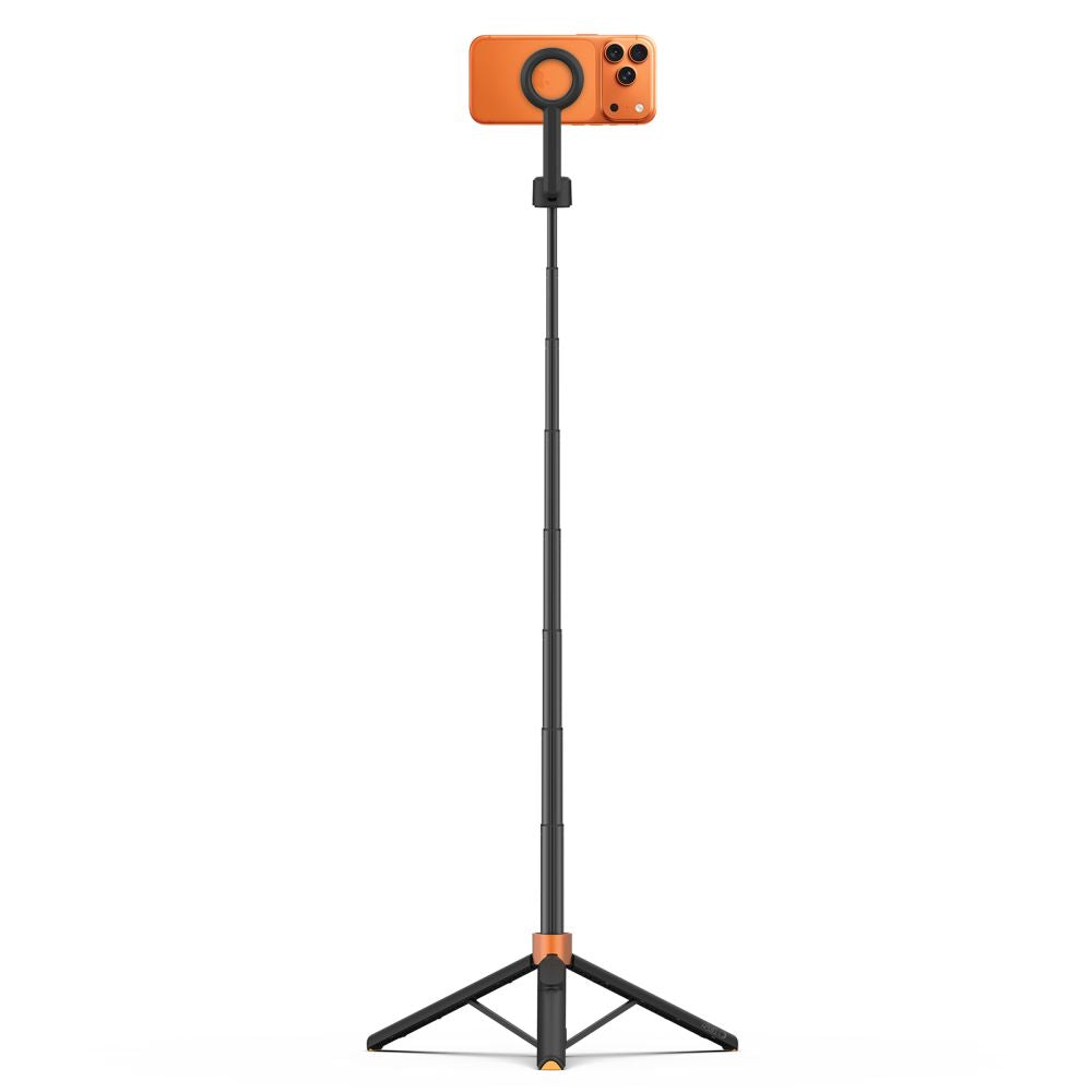 Tech-Protect L10S Bluetooth Selfie Stick Tripod - Black and Orange_1