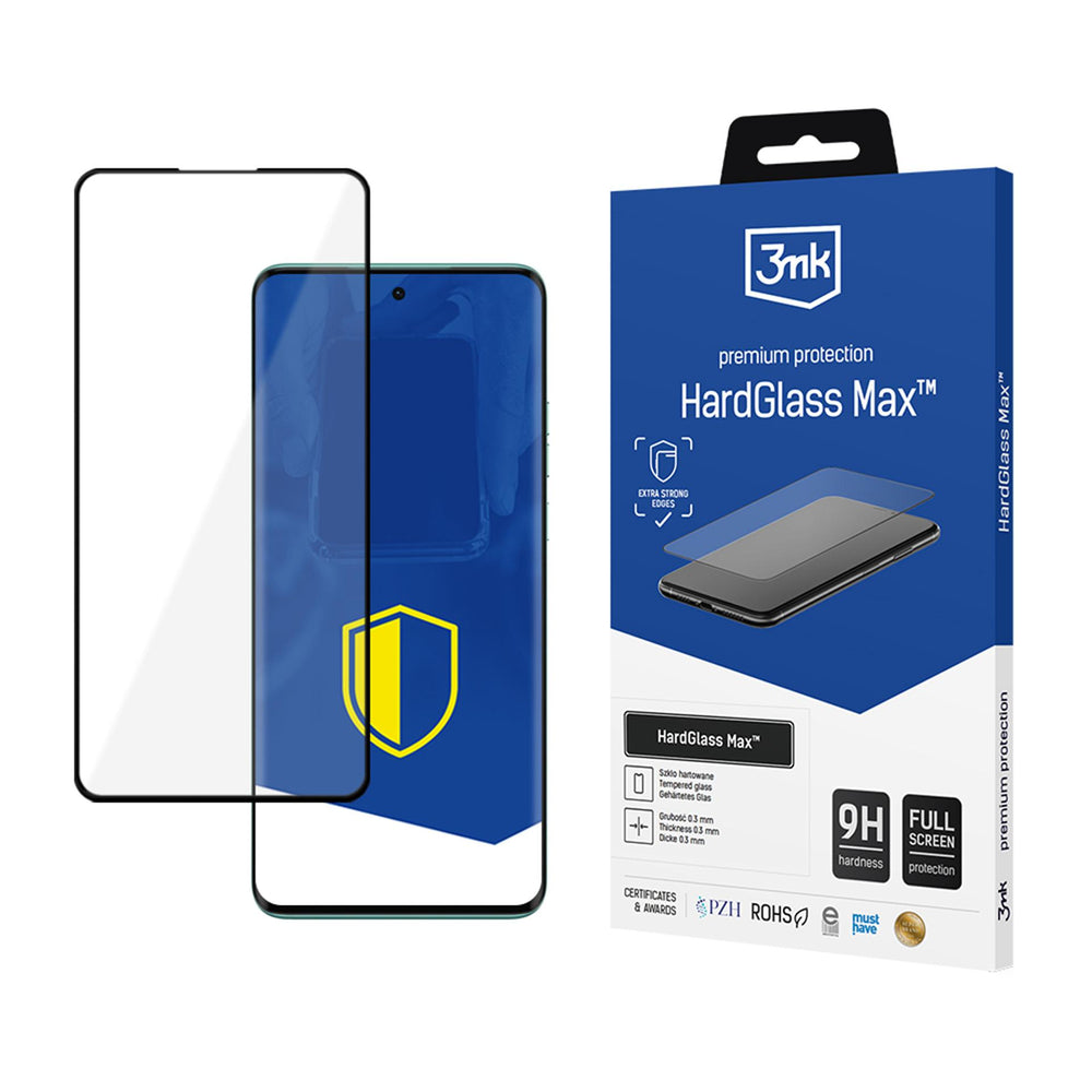3mk HardGlass Max Black Tempered Glass for Motorola Edge 40 Neo_0