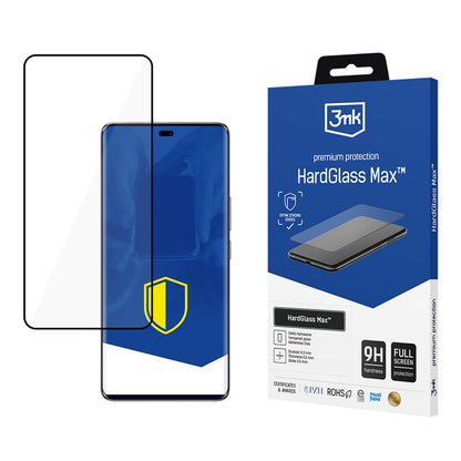 Reinforced full-screen tempered glass 3mk HardGlass Max Black for Honor Magic7 Lite_0