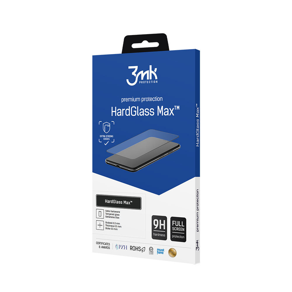 Reinforced Full Coverage Tempered Glass 3mk HardGlass Max Black for Xiaomi Redmi 14C / Poco C75 / Redmi A4 5G_1