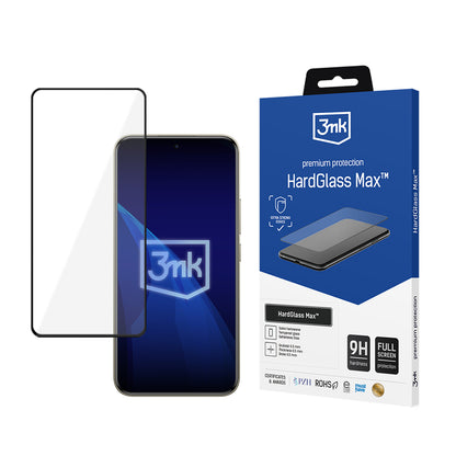 Reinforced Full Screen Tempered Glass 3mk HardGlass Max Black for Xiaomi Redmi Note 15 Pro+ 5G_0