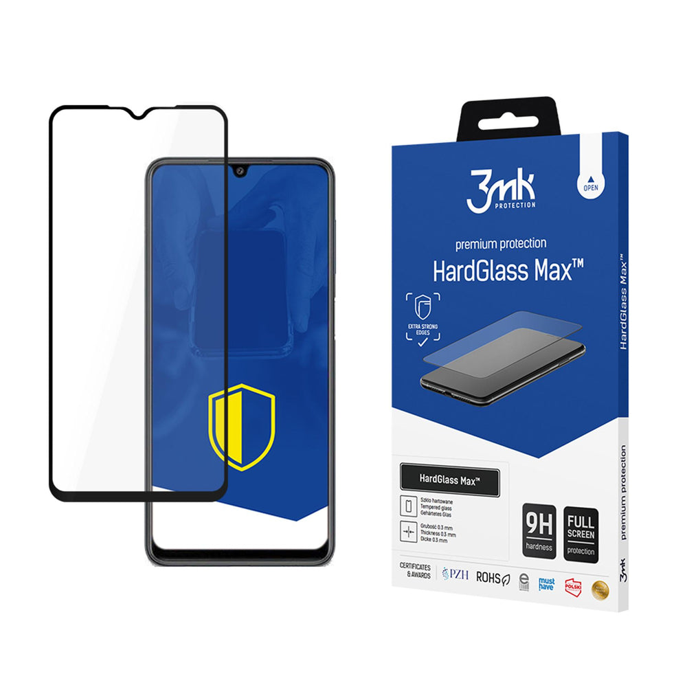 Reinforced full-screen tempered glass 3mk HardGlass Max Black for Samsung Galaxy M22_0