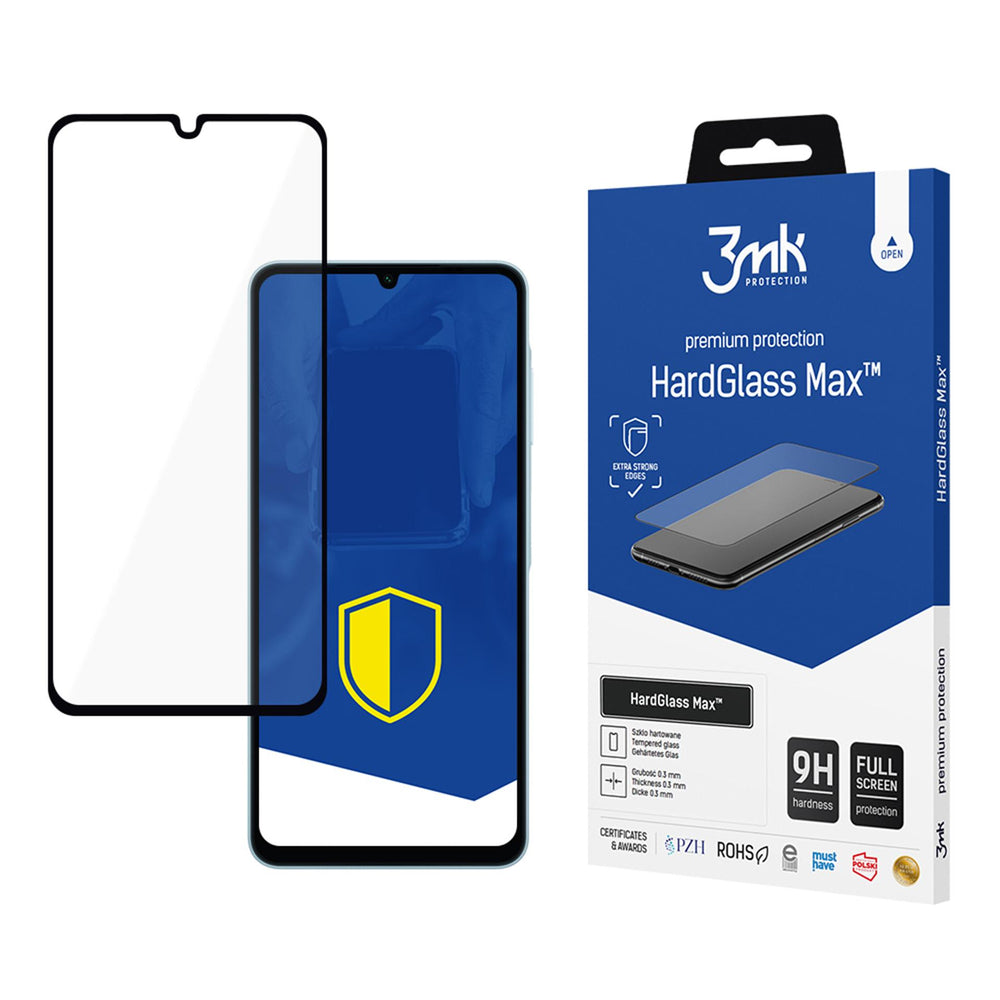 Reinforced full-screen tempered glass 3mk HardGlass Max Black for Samsung Galaxy A06_0