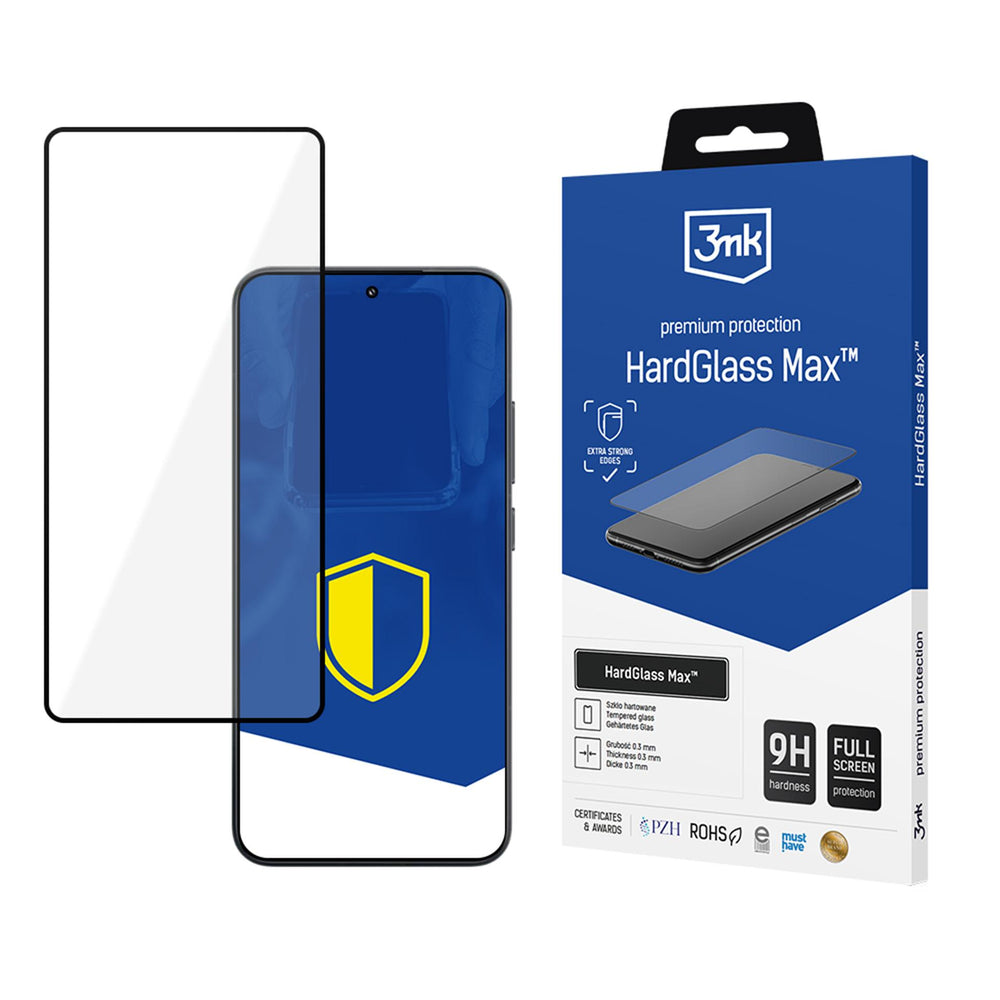 Reinforced full-screen tempered glass 3mk HardGlass Max Black for Xiaomi 15_0