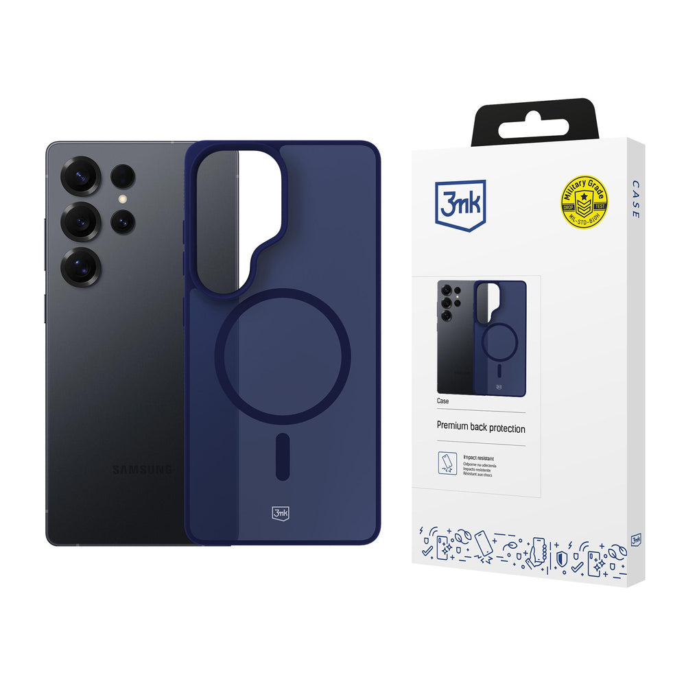 3mk Smoke MagCase for Samsung Galaxy S25 Ultra - Blue-Translucent_0