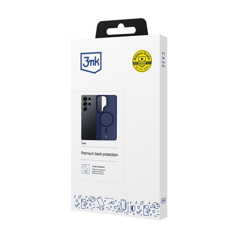 3mk Smoke MagCase for Samsung Galaxy S25 Ultra - Blue-Translucent_4