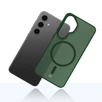 3mk Smoke MagCase for Samsung Galaxy S24 - Green-Translucent_12