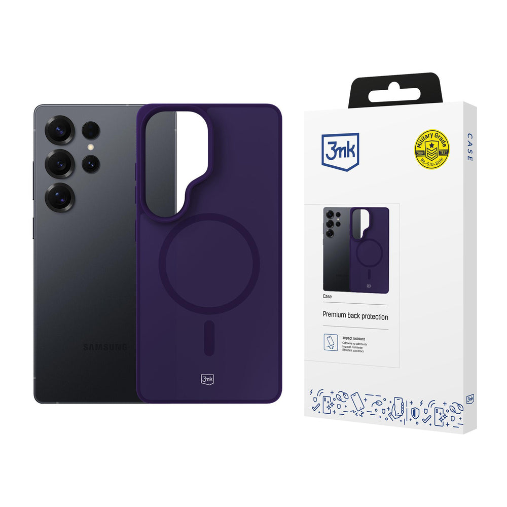 3mk Smoke MagCase for Samsung Galaxy S25 Ultra - Purple-Translucent_0
