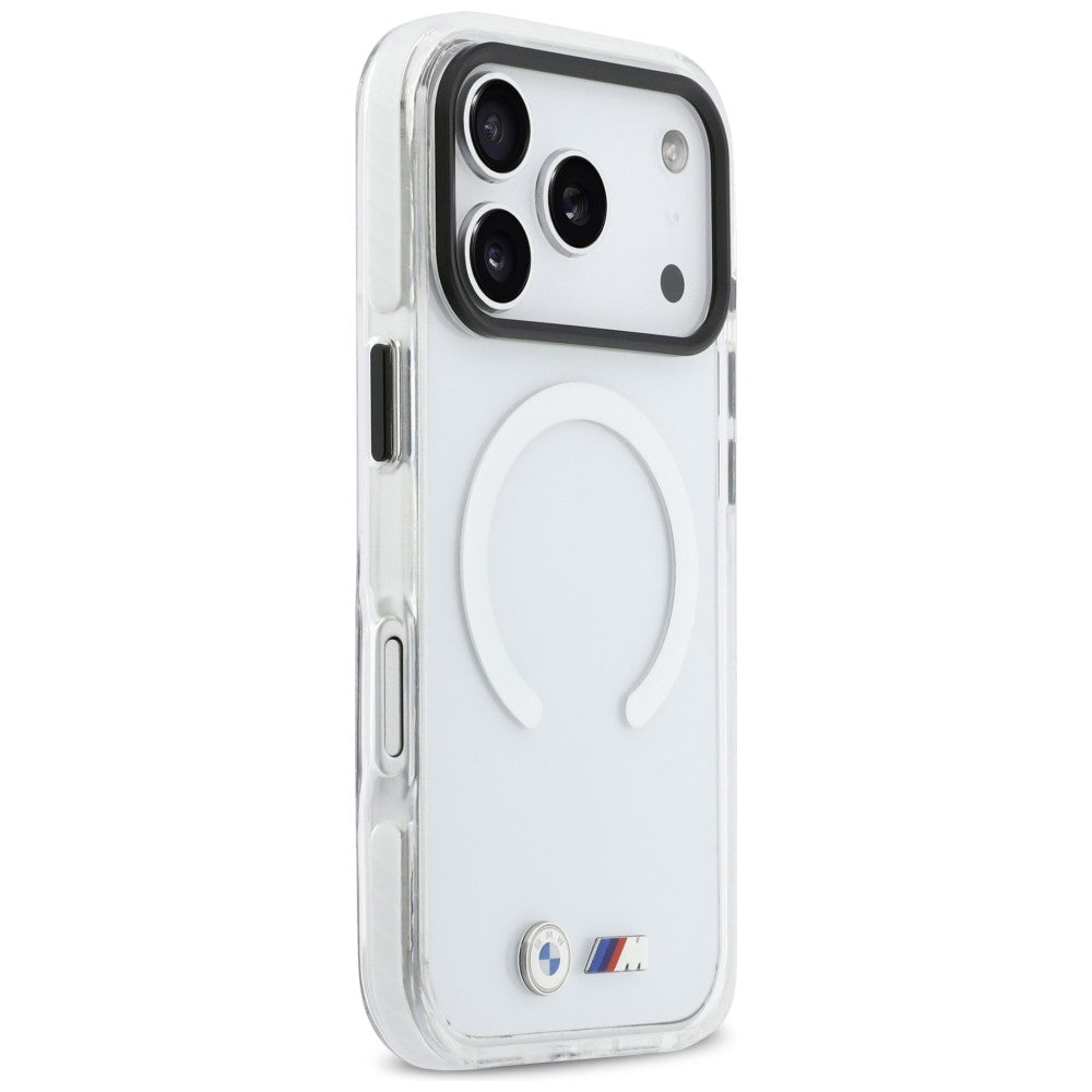BMW M IML Shockproof Metal Logos MagSafe Case for iPhone 17 Pro Max - Transparent_3