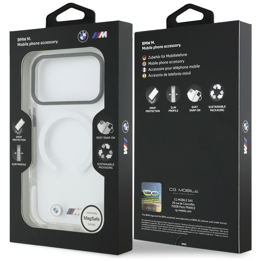 BMW M IML Shockproof Metal Logos MagSafe Case for iPhone 17 Pro - Clear_7