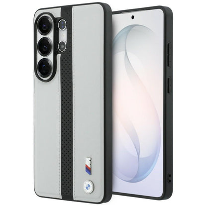 BMW Perforated Stripe Logo MagSafe Case for Samsung Galaxy S26 Ultra - Gray_0