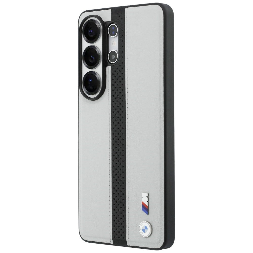 BMW Perforated Stripe Logo MagSafe Case for Samsung Galaxy S26 Ultra - Gray_1