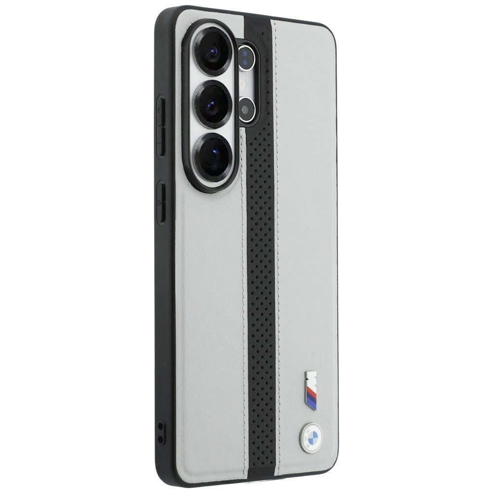 BMW Perforated Stripe Logo MagSafe Case for Samsung Galaxy S26 Ultra - Gray_3