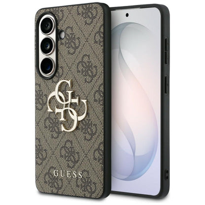 Guess 4G Big Metal Logo Case for Samsung Galaxy S26 - Brown_0