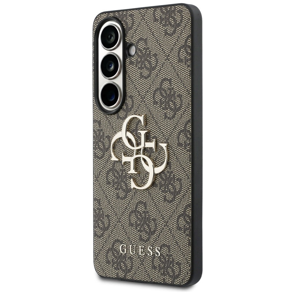 Guess 4G Big Metal Logo Case for Samsung Galaxy S26 - Brown_1
