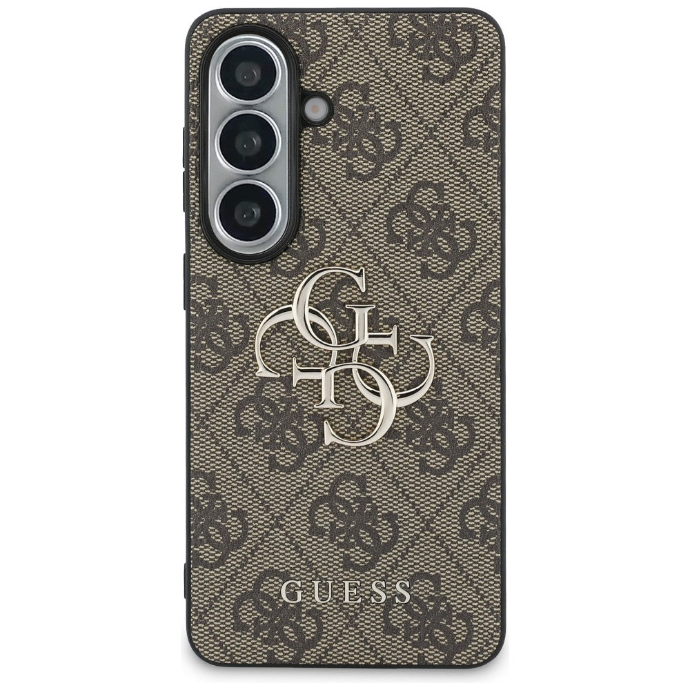 Guess 4G Big Metal Logo Case for Samsung Galaxy S26 - Brown_2