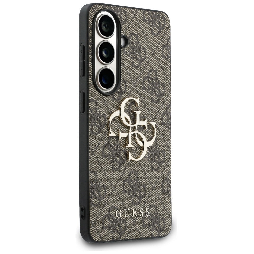 Guess 4G Big Metal Logo Case for Samsung Galaxy S26 - Brown_3