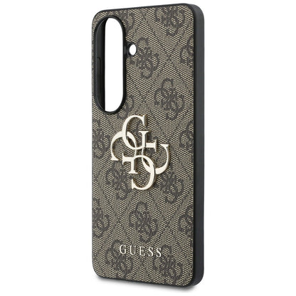 Guess 4G Big Metal Logo Case for Samsung Galaxy S26 - Brown_5