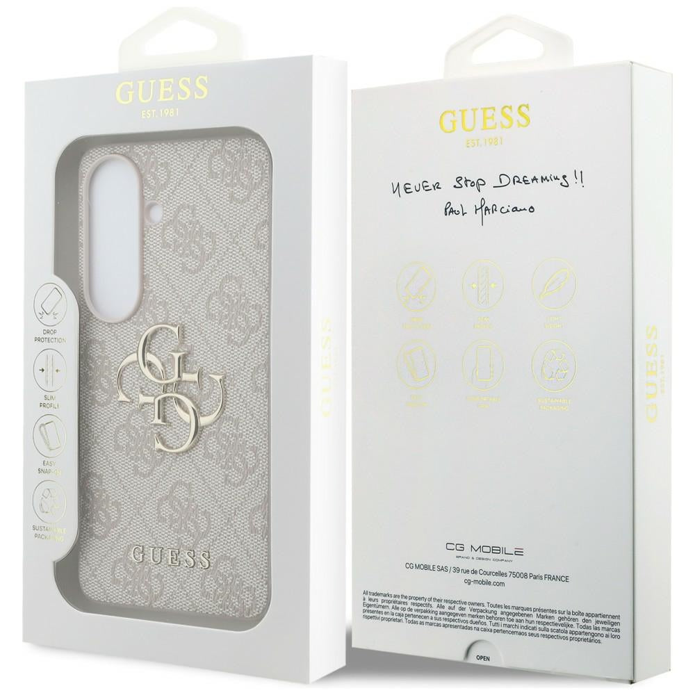 Guess 4G Big Metal Logo Case for Samsung Galaxy S26 - Pink_7