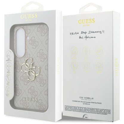 Guess 4G Big Metal Logo Case for Samsung Galaxy S26 - Pink_7