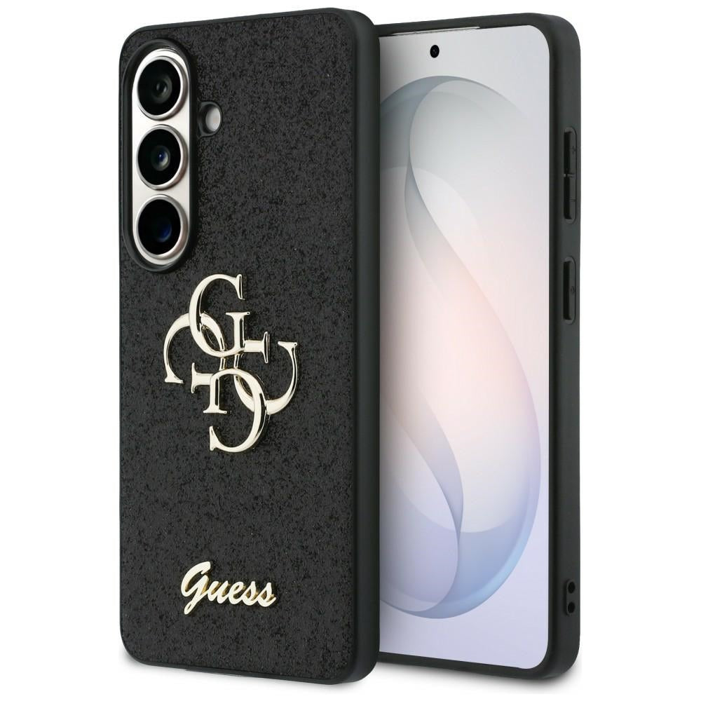 Guess Fixed Glitter Big 4G Metal Logo case for Samsung Galaxy S26 - black_0
