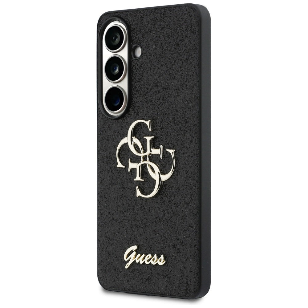 Guess Fixed Glitter Big 4G Metal Logo case for Samsung Galaxy S26 - black_1