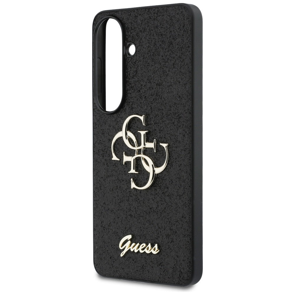 Guess Fixed Glitter Big 4G Metal Logo case for Samsung Galaxy S26 - black_5