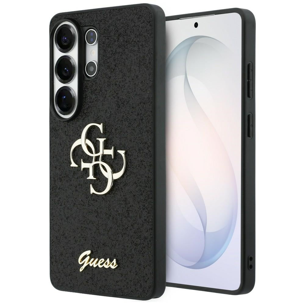 Guess Fixed Glitter Big 4G Metal Logo case for Samsung Galaxy S26 Ultra - black_0