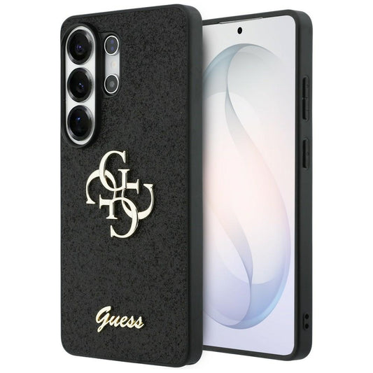 Guess Fixed Glitter Big 4G Metal Logo case for Samsung Galaxy S26 Ultra - black_0