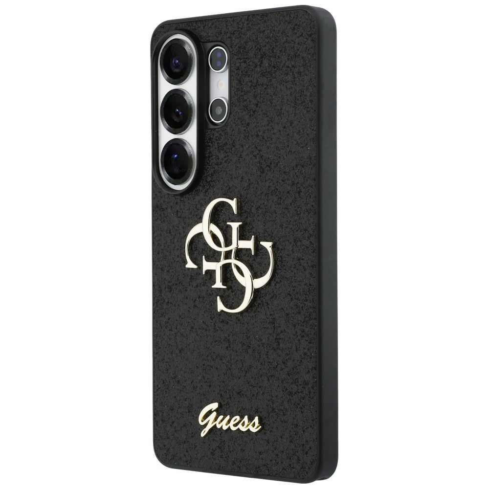 Guess Fixed Glitter Big 4G Metal Logo case for Samsung Galaxy S26 Ultra - black_1