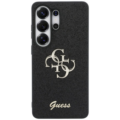 Guess Fixed Glitter Big 4G Metal Logo case for Samsung Galaxy S26 Ultra - black_2