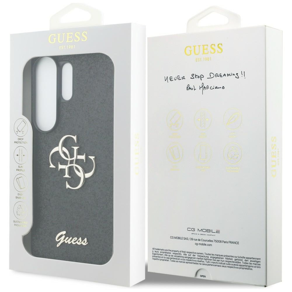Guess Fixed Glitter Big 4G Metal Logo case for Samsung Galaxy S26 Ultra - black_7