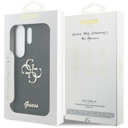 Guess Fixed Glitter Big 4G Metal Logo case for Samsung Galaxy S26 Ultra - black_7