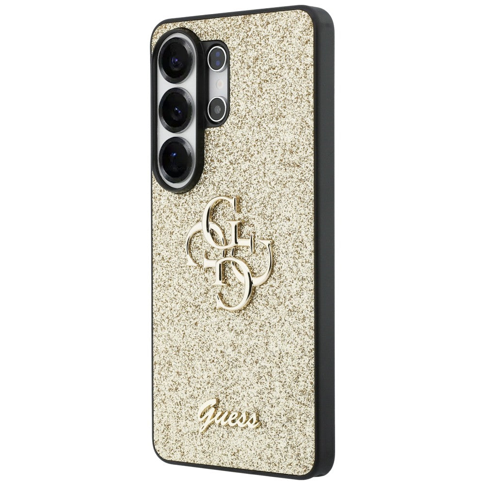 Guess Fixed Glitter Big 4G Metal Logo case for Samsung Galaxy S26 Ultra - gold_1