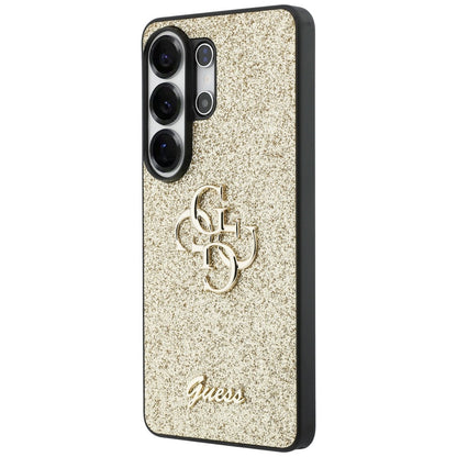Guess Fixed Glitter Big 4G Metal Logo case for Samsung Galaxy S26 Ultra - gold_1