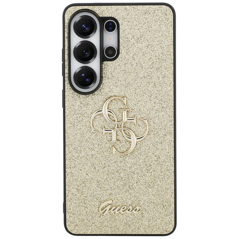 Guess Fixed Glitter Big 4G Metal Logo case for Samsung Galaxy S26 Ultra - gold_2