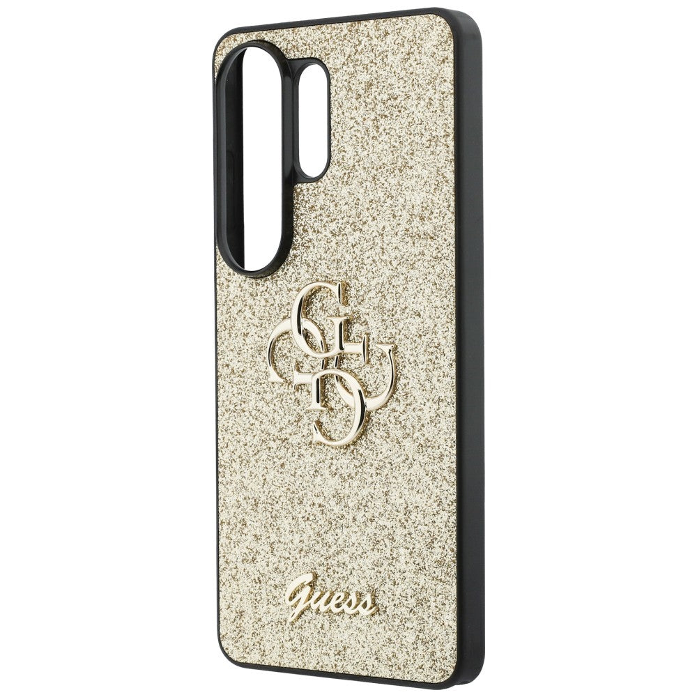 Guess Fixed Glitter Big 4G Metal Logo case for Samsung Galaxy S26 Ultra - gold_5