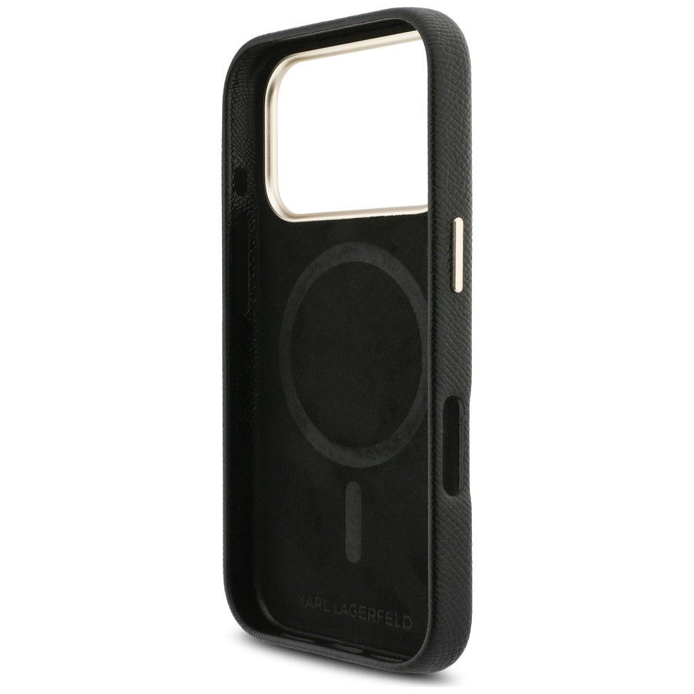 Karl Lagerfeld Karl Head Logo MagSafe Case for iPhone 17 Pro - Black_6