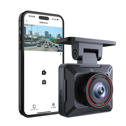 AKEEYO P1 car camera video recorder FullHD 30fps - black_1