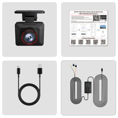 AKEEYO P1 car camera video recorder FullHD 30fps - black_12