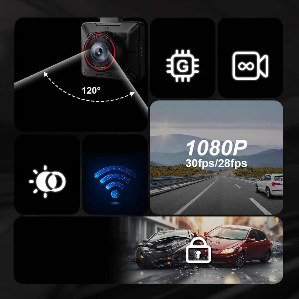 AKEEYO P1 car camera video recorder FullHD 30fps - black_15
