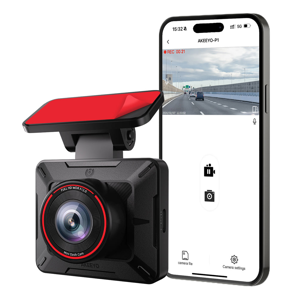 AKEEYO P1 car camera video recorder FullHD 30fps - black_0
