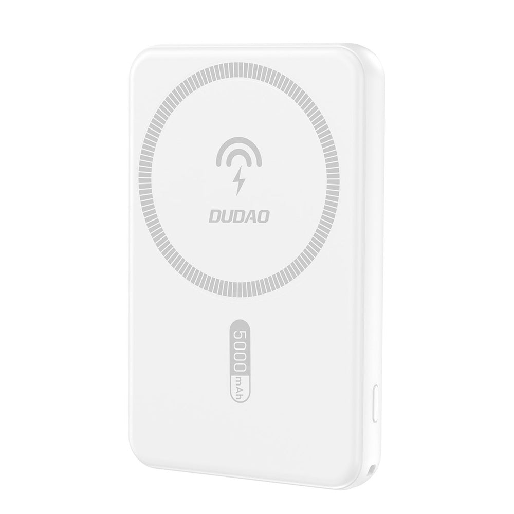 Dudao K14S Magnetic Power Bank 20W 5000mAh 1x USB-A 1x USB-C - White_0